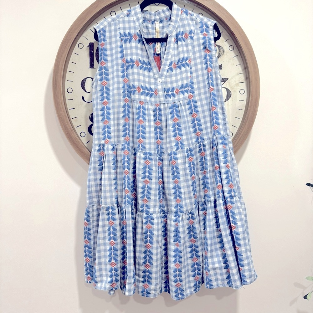 Uncle Frank Cute check dress Size M - Picture 6 of 9